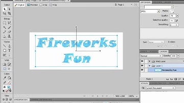 Creating Pattern-filled Text Using Adobe Fireworks