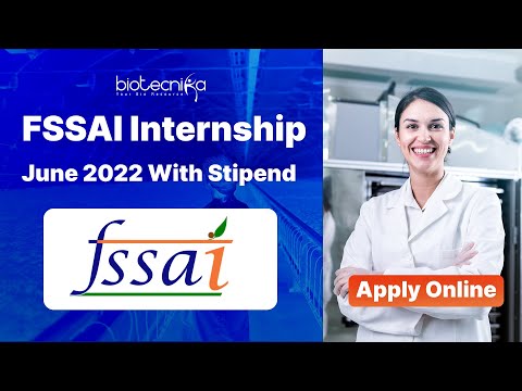 FSSAI Internship June 2022 With Stipend - Apply Online