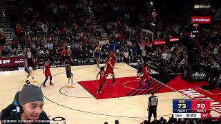 CURRY 48 Pts!! FlightReacts To WARRIORS at TRAIL BLAZERS | FULL GAME HIGHLIGHTS | December 14, 2025!