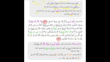 ربط وفهم ايات سوره (الزخرف )الجزء رقم (٢) من الايه رقم (٤٠)الى الايه رقم (٨٩) للحفظ 🌹🌺🌺