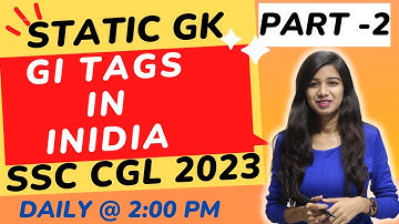 GI Tags 2022 - 2023 | Geographical Indications | With Memory Tricks || Static GK