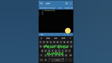 Print Even number using for loop | Even number using for ,range and if | for loop tutorial