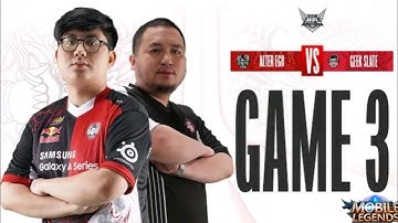 ALTER EGO vs GEEK SLATE ||   Group Stage WEEK 6 DAY 1||   GAME 3   #MPLIDS11 #mobilelegends