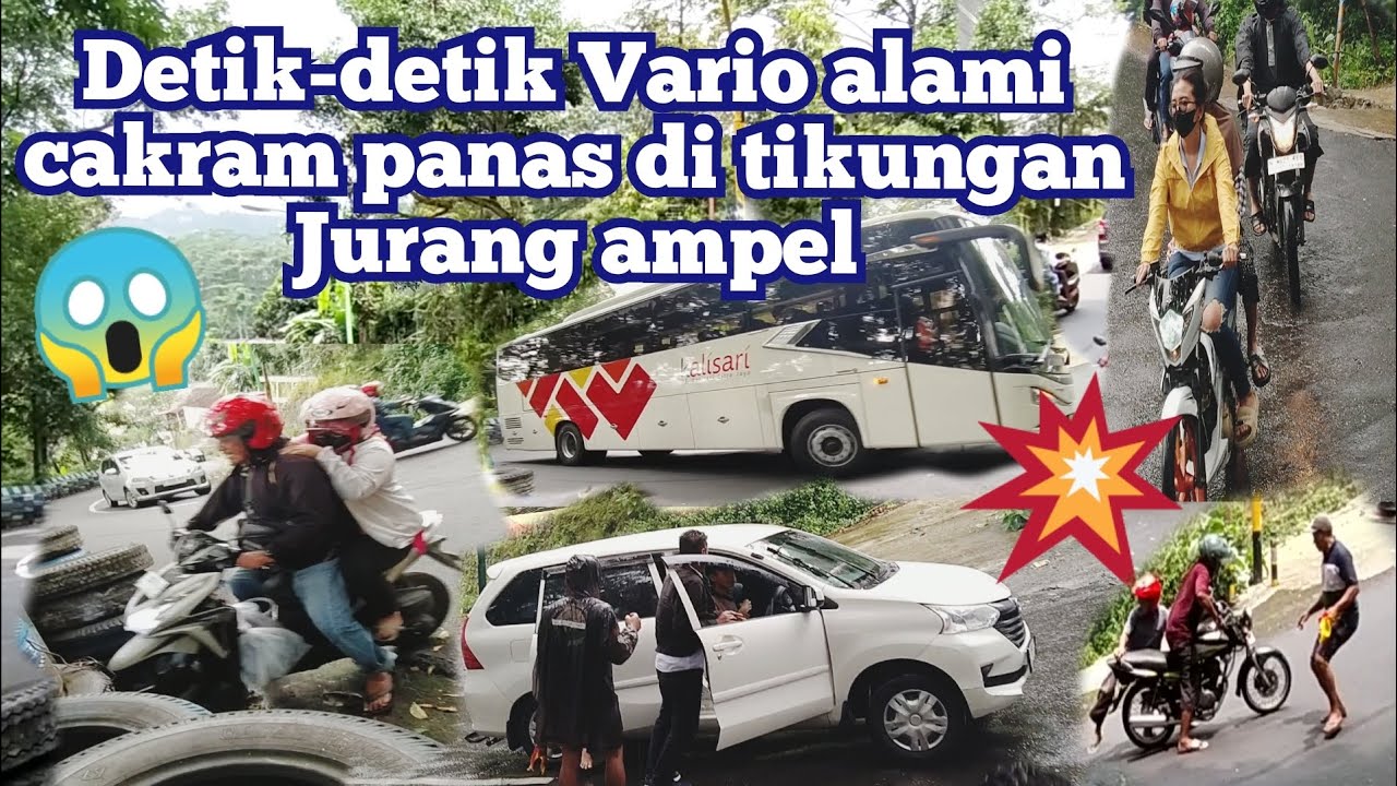 Detik detik Vario alami cakram panas Hinga blong di tikungan jurang ampel