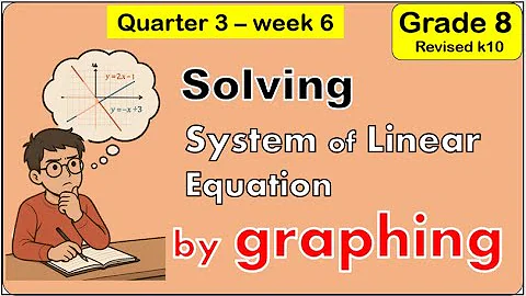 Solve system of linear equations by graphing Math 8 matatag Third quarter week 6 #solution