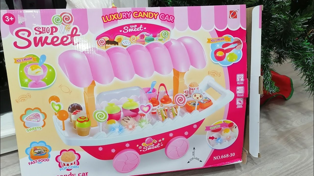 обзор детского набора SHOP SWEET, LUXURY CANDY CAR