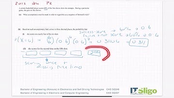 Probability 2012 Q4 Paper 2 Leaving Cert Higher Level