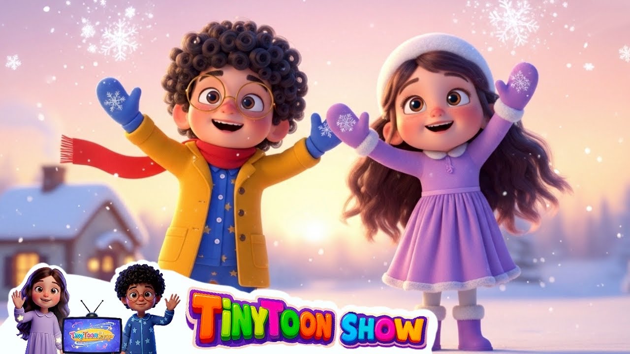 Snowflakes Falling Down ️ | Nursery Rhyme & Kids Song | Little ...