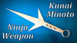 How to Make a Paper Kunai Minato / Ninja Weapon Knife DIY | Easy Origami ART Paper Crafts