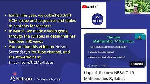 New Century Maths Webinar: How New Century Maths 7-10 is programming for the new NESA syllabus