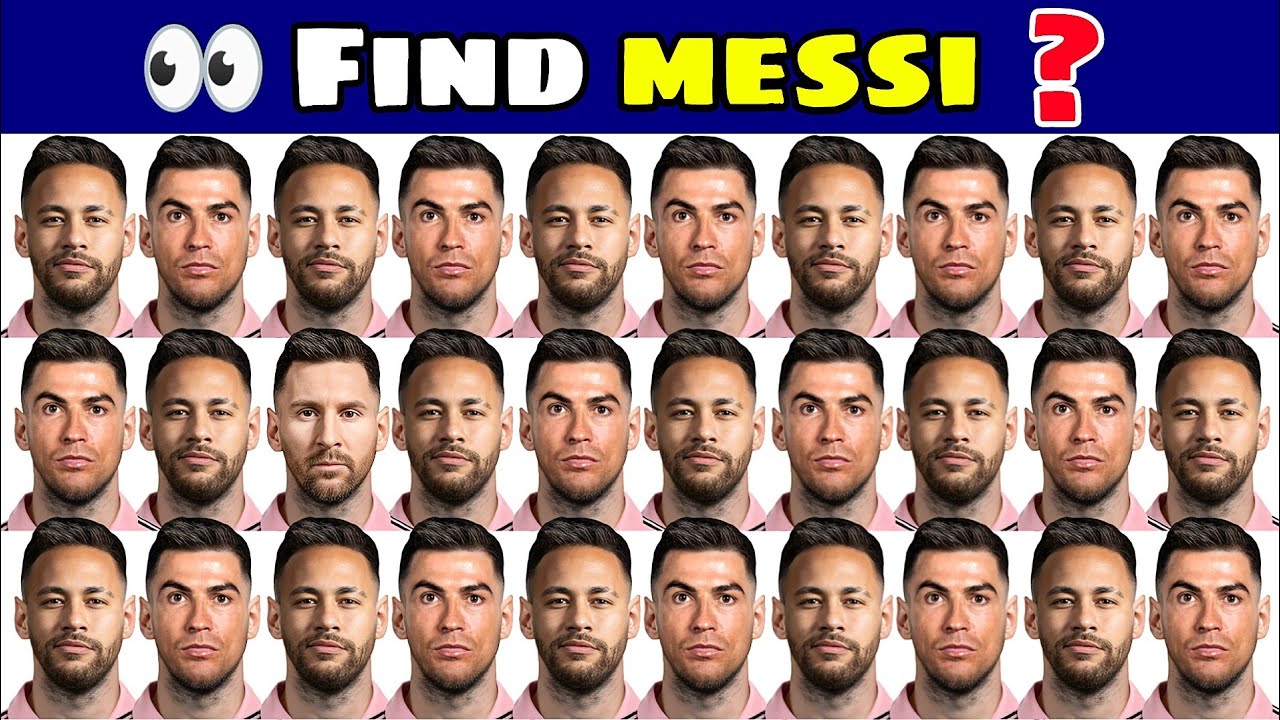 🤯 Can You Find Messi ? Guess The Player ⚽ Quiz / Football Quiz 2026 ...
