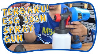 Review & Test MOLLAR MLRESG303 Mesin Spray Gun Listrik Paint Zoom Semprot Cat 300 Watt