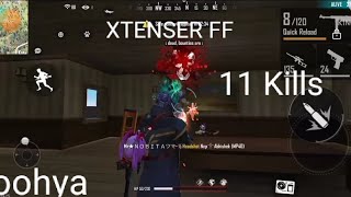 Free Fire Unexpected Gameplay Via Headshot Xtenser Ff