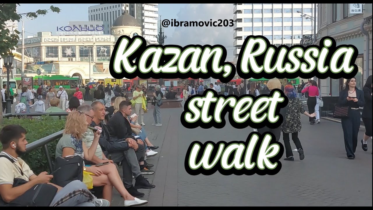 Ночная пешеходная экскурсия по улице Баумана, Казань #россия #татарстан #travelvlog #nightlife #r...