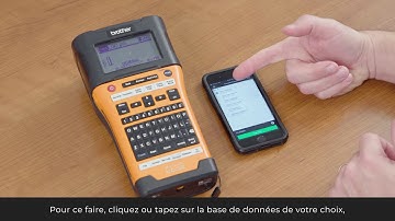 Utiliser l’application mobile Transfer Express avec les étiqueteuses PT-E500VP et PT-E550WVP