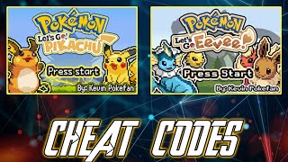 Pokemon Let S Go Pikachu Eevee Gba Working Cheat Codes Download All In One Part 01 Youtube