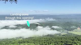 Kelly's first launch at Lookout Mountain in Georgia