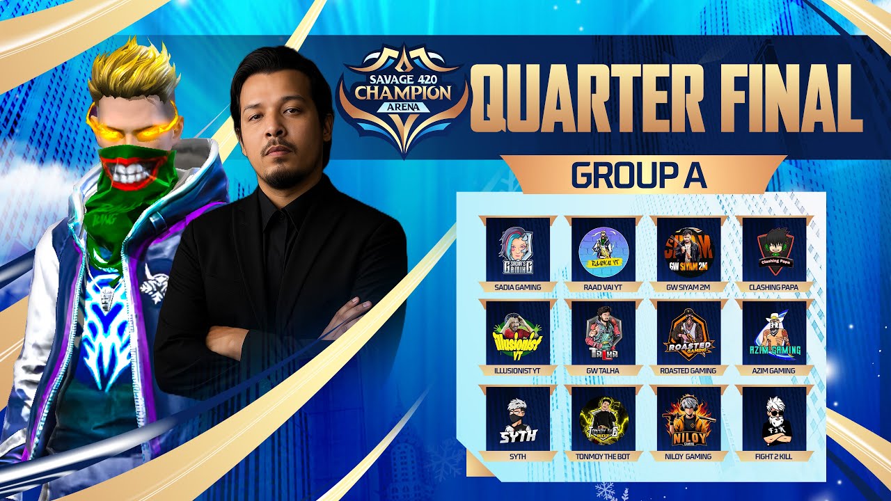 [🔴LIVE ] SAVAGE 420 CHAMPION ARENA | INFLUENCERS QUALIFIER G-A FREE FIRE 