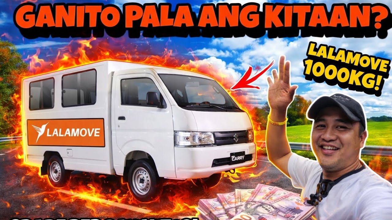 LALAMOVE-1000KG SUZUKI CARRY 4-WHEELS|DOUBLE BOOKING|LALAMOVE TUTORIAL|LALAMOVE INCOME|SHEEPVLOGS