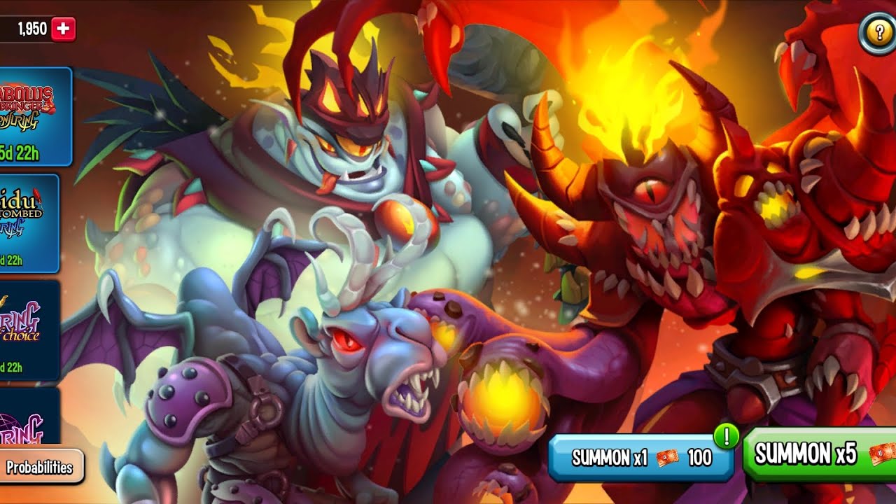 Monster legends Seasonal Summon Tickets (x1950) Diabolus