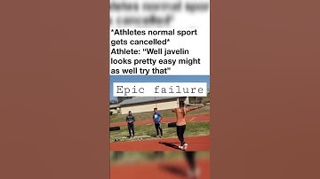 Javelin run up goes wrong 🙈 #shorts #short #javelin #fail #funny #fun