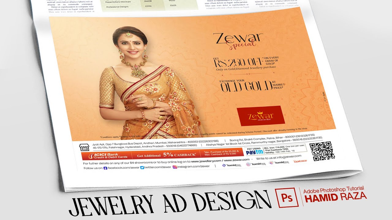 Jewelry Ad Design Hindi / Urdu YouTube