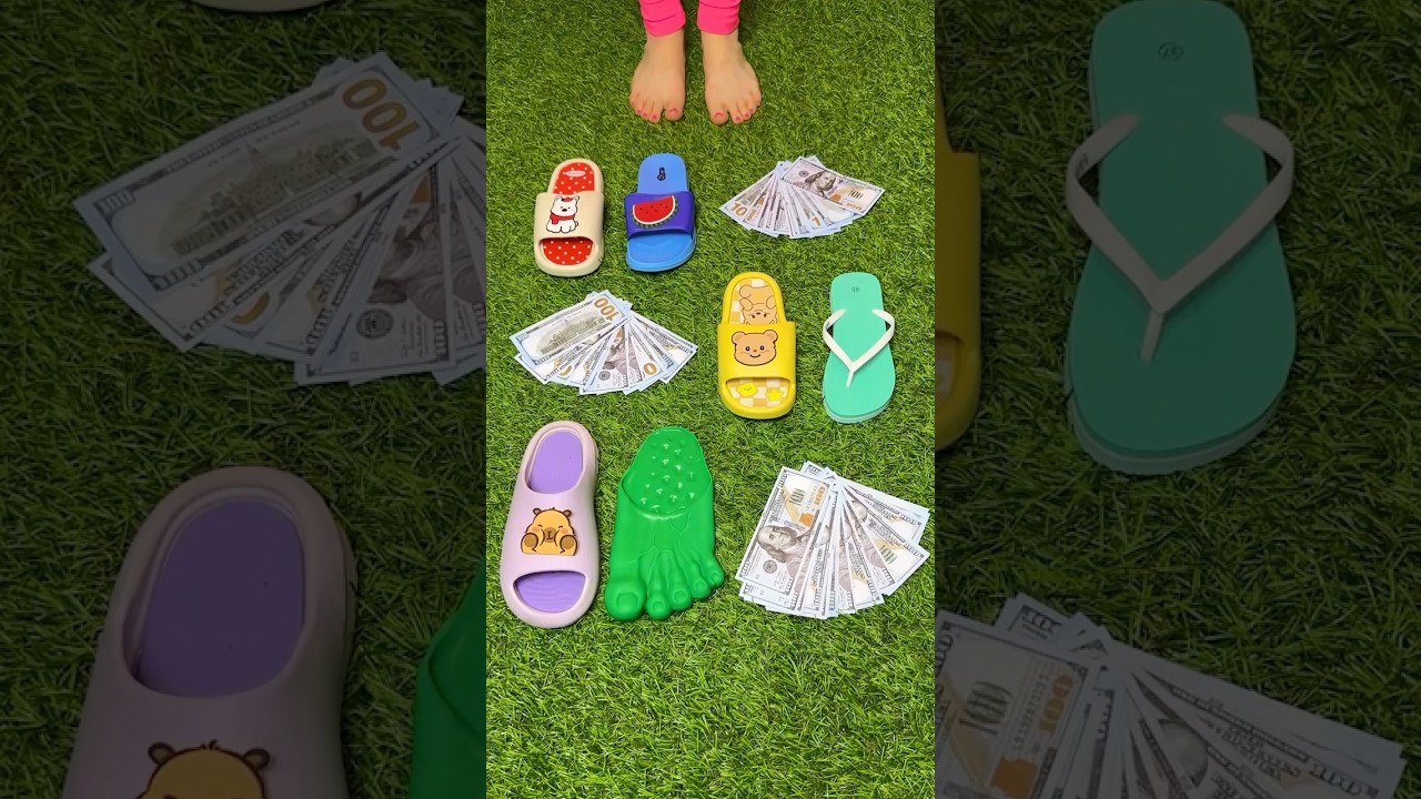 Hulk billionaire sandals 💚🤑 cash smash slippers 👊💵 