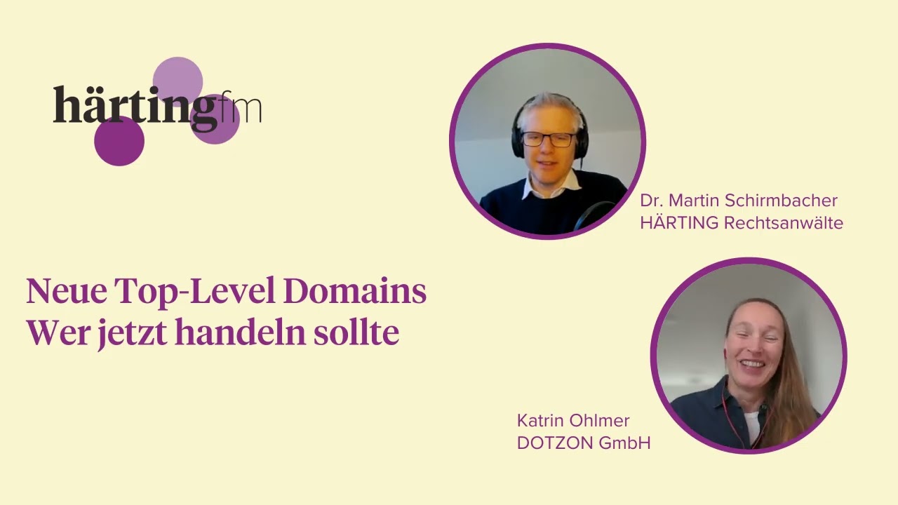 HÄRTING.fm Folge 85: Brand New Me - Wann sich eine eigene Top Level Domain lohnt mit Katrin Ohlmer
