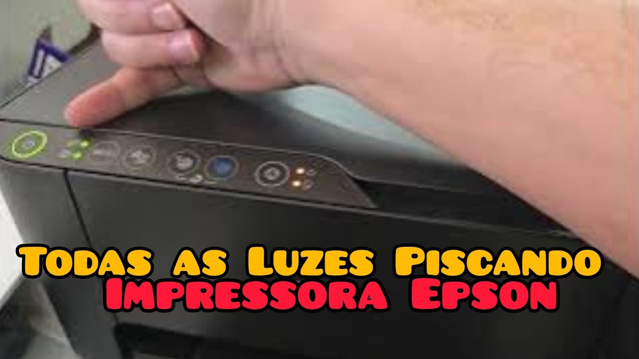 Todas as luzes piscando impressora epson não é reset nem atualização ...