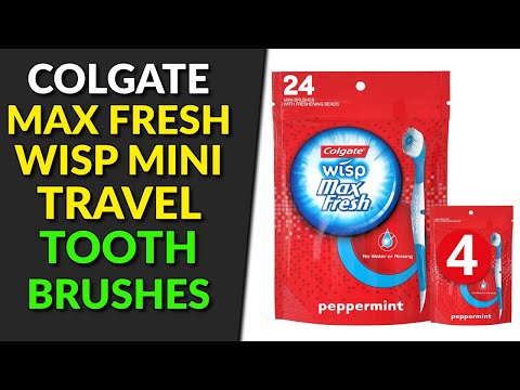Colgate Max Fresh Wisp Disposable Mini Travel Toothbrushes