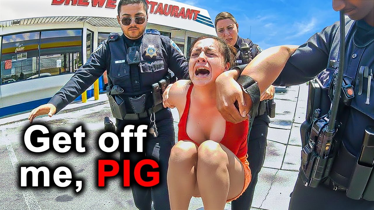 Cops vs Dumbest Karens: When Entitlement Crossed the Line - YouTube