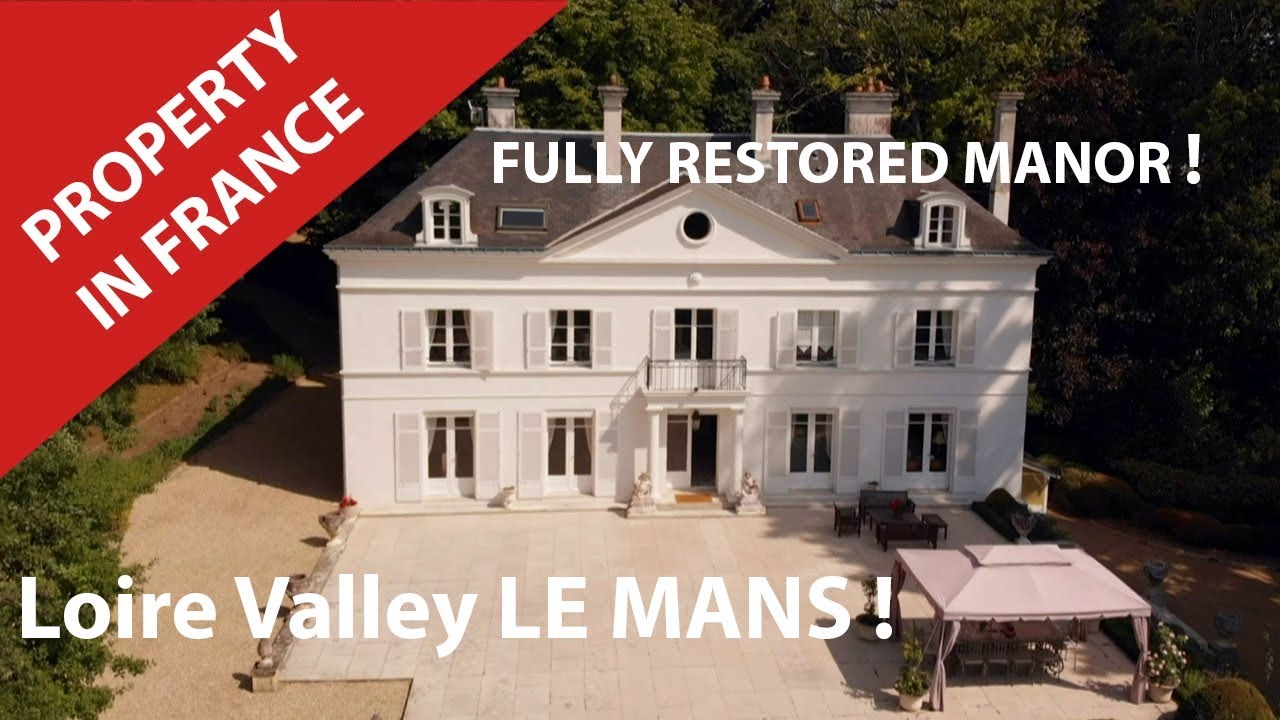 France.Castle. Loire Valley Property for sale near le Mans and its Grand Prix