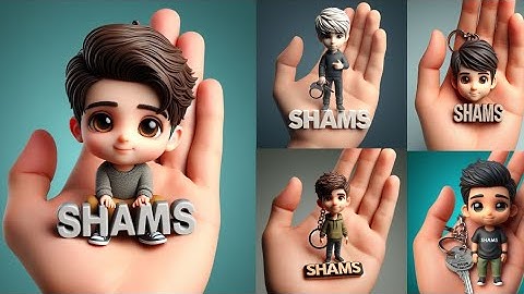 How To Create 3D Images For Key Chain Using Bing Ai  #bingai