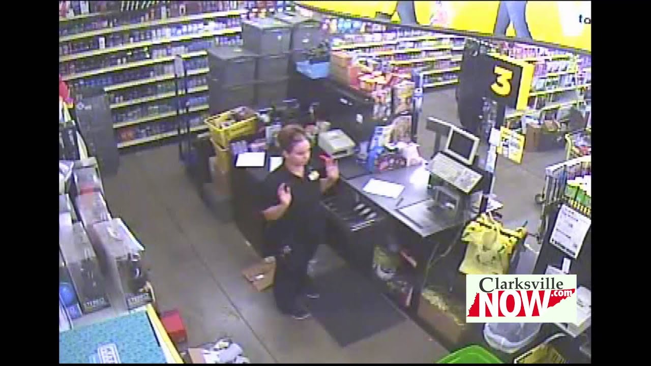 Security footage of Dollar General Robbery Montgomery County YouTube
