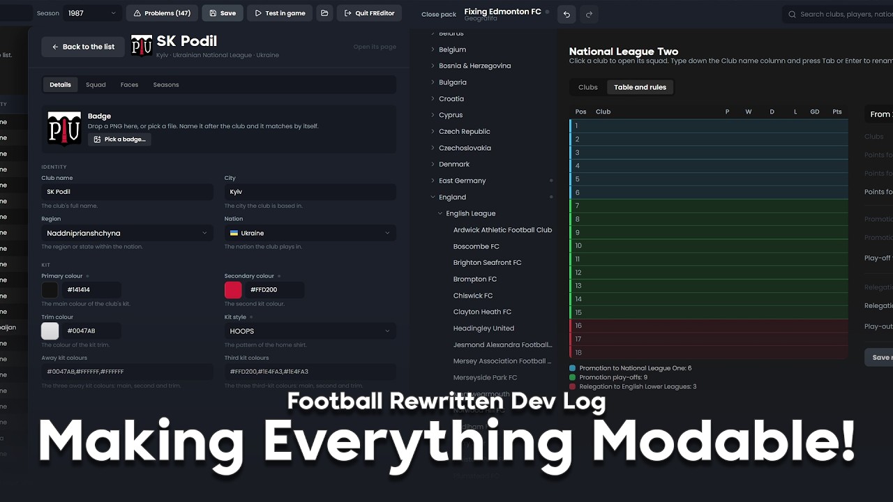 I'm Trying to Make the Most Moddable Football Game of All Time!