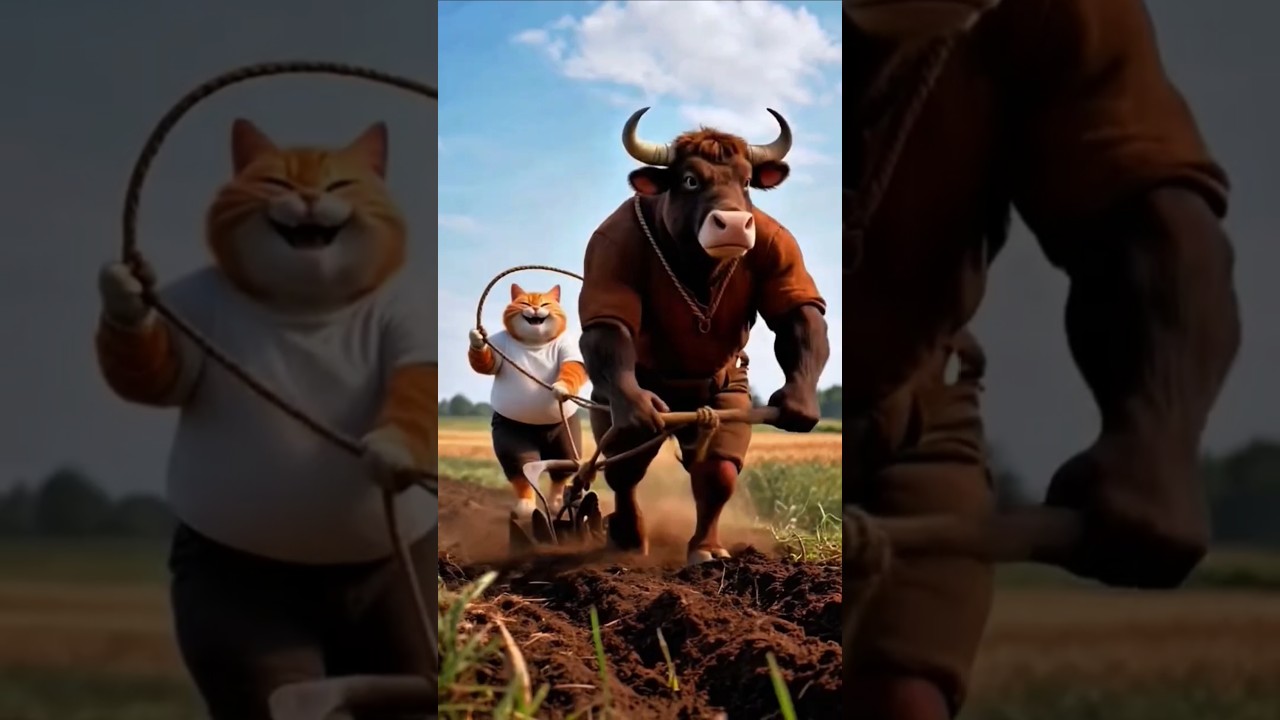 Cat vs Cow 🐱🐄 | Funniest Animal Face-Off Ever! 😂💥 