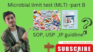 Microbial limit test partB || By shahzad sir | MLT test for water and pharmaceutical products.|vstar