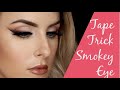 SOFT SMOKEY EYE WITH TAPE TRICK | MadelineKatherine