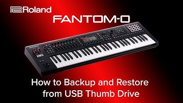 Roland FANTOM-0 - How to Backup and Restore from USB Thumb Drive