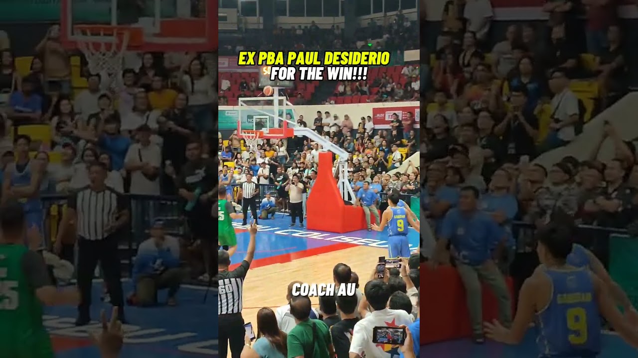 Former PBA Player Paul Desiderio for the win 