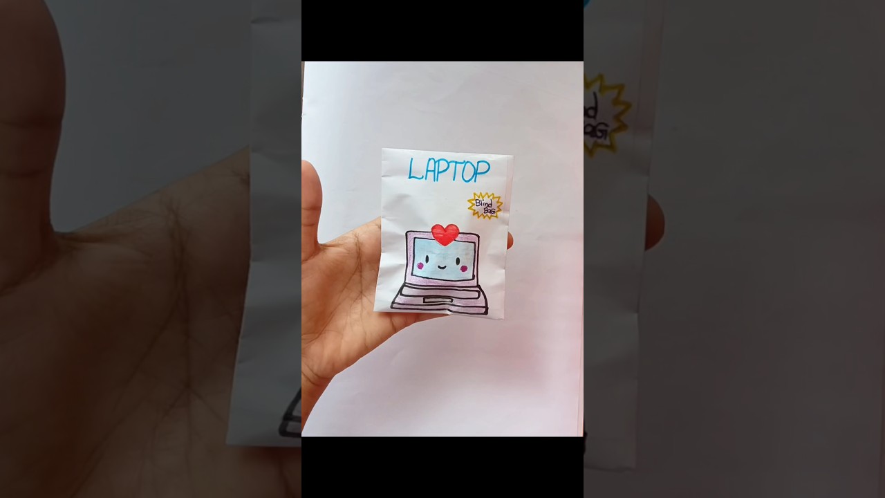 Mini laptop blind bag opening handmade blind bag 