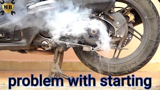 scooter pcx problem with starting by centrifugal.