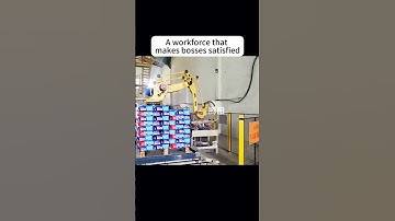 Industrial robot that the boss is very satisfied with. #automobile #factory #machine #palletizer