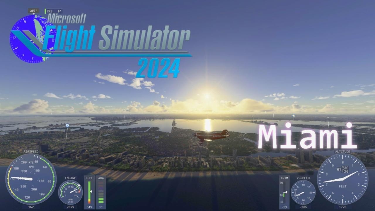 4K MSFS2024 Fort Lauderdale and Miami Florida [Microsoft Flight Simulator 2024]