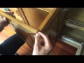 how to adjust bi fold doors on a base 90 cabinet built by Barker Cabinets