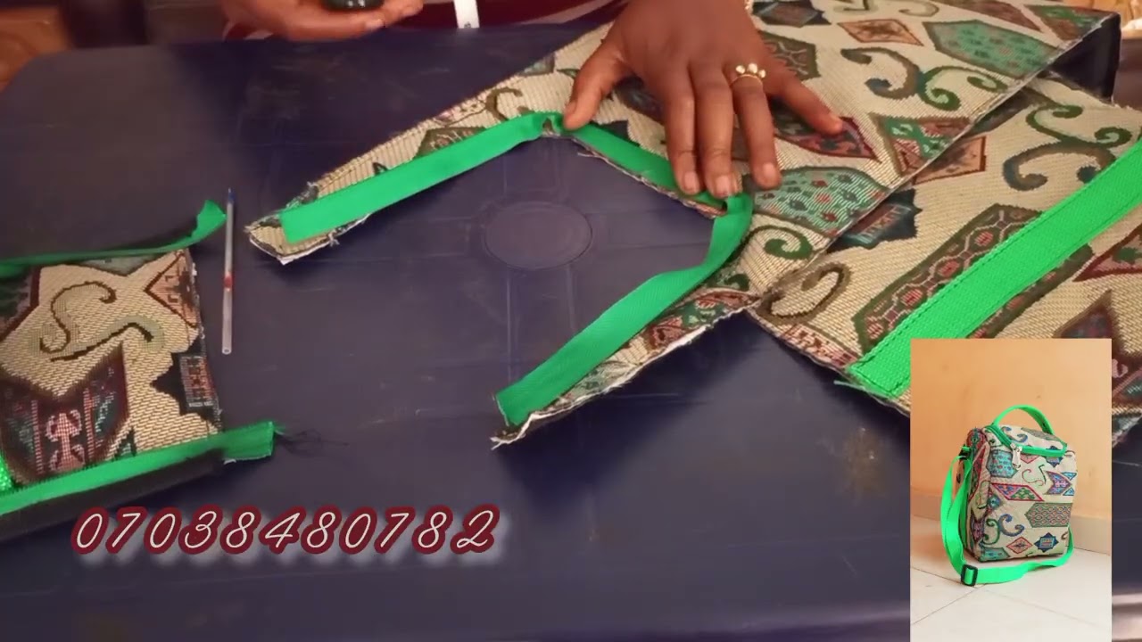 DIY how to sow Jerusalem material lunch bag