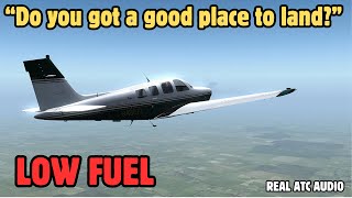 ATC saves pilot with EMERGENCY FUEL
