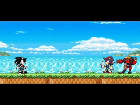dbz over 9000 sonic style