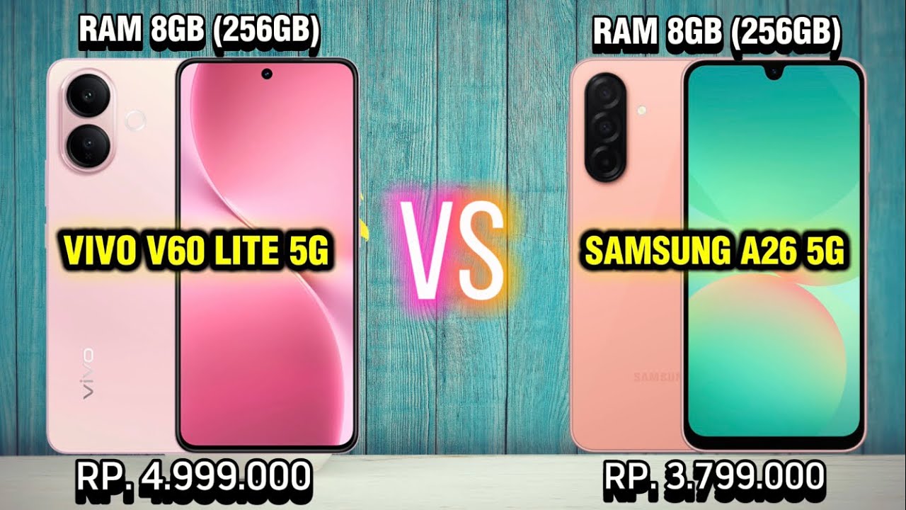 🔥Vivo V60 Lite 5G vs Samsung Galaxy A26 5G: Duel HP Flagship 5G Termurah! 😱