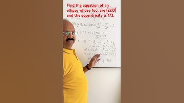 Find the equation of an ellipse whose foci are (±2,0) and the eccentricity is 1/2.